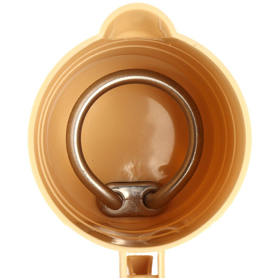 Чайник электрический Vepsmann, VN-112, бежевый, 0.5 л, 800 Вт, открытый нагревательный элемент, пластик