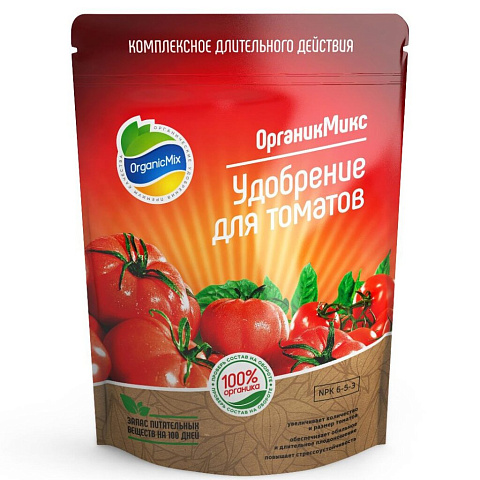 Удобрение для томатов, органоминеральное, гранулы, 850 г, Органик Микс