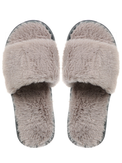 Тапки для женщин, серые, р. 38-39, меховые, DAISY Р