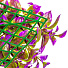 Декоративная панель Трава Purple Chili leaf, 40х60х5 см, Y4-4005 - фото 3