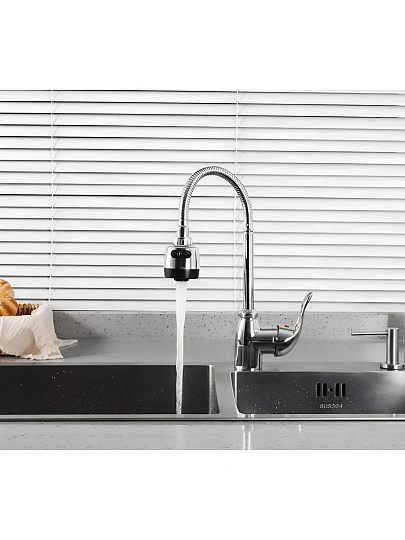 Смеситель для кухни, Frud, гибкий излив, с картриджем, R42055-3