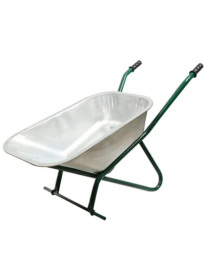 Тачка строительная двухколесная, сталь, 250 кг, 110 л, 0.8 мм, втулка D20 мм, без колес, Скорпион