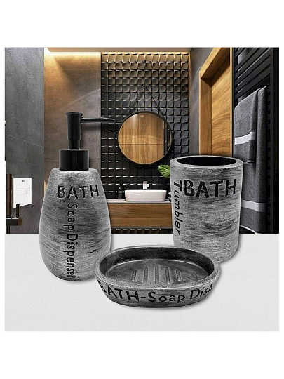 Ерш для туалета Delphinium, Галактика, напольный, 9х9 х37.5 см, известковая смесь, черный, 106326