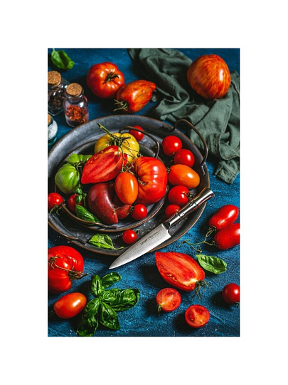 Нож кухонный Samura, Bamboo, универсальный, нержавеющая сталь, 12.5 см, рукоятка сталь, SBA-0021/К