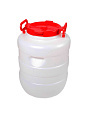 Бочка пластик, для воды, 40 л, круглая, с ручками, белая, 10193057, Дачная, Радиан - фото 6