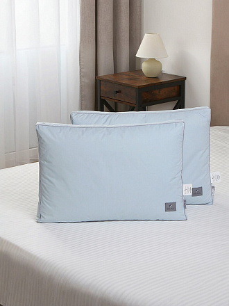 Подушка 50 х 68 см, гусиный пух 90%, перо 10%, Автограф, чехол тик, средняя, Бел-Поль, ПБТав-57