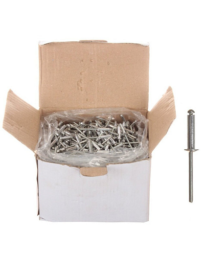Заклепки диаметр 3.2х12 мм, 1000 шт, Ревда