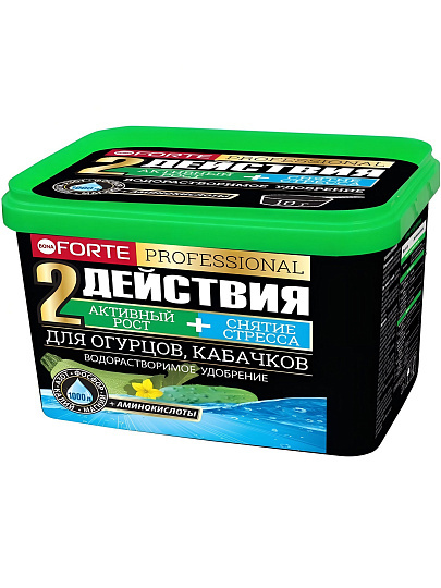 Удобрение для огурцов и кабачков, минеральное, ведро, 500 г, Bona Forte