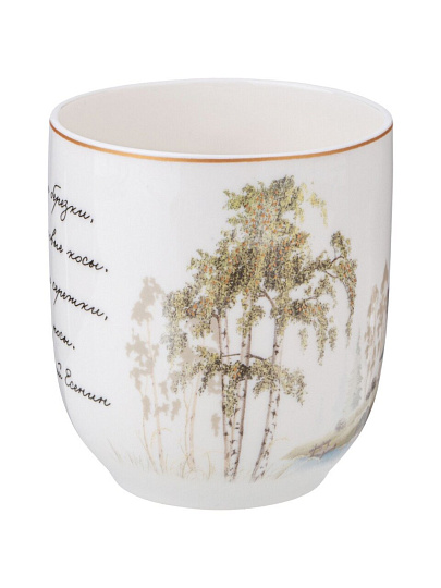 Кружка фарфор, 380 мл, Березки, Lefard, 85-2006
