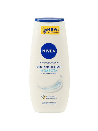 Гель для душа Nivea, Нежное увлажнение, 250 мл, 80802