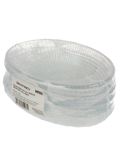 Блюдо стекло, овальное, 10.5х16х2.5 см, 6 шт, Venice, Kaveh, DB1074SCL