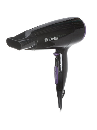Фен Delta, DL-0916, 2300 Вт, защита от перегрева, 3 режима, холодный воздух, черный