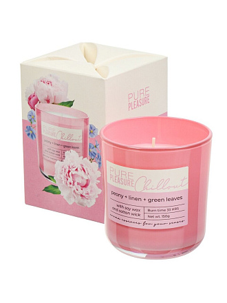 Свеча ароматическая, в стакане, в ассортименте, Bartek Candles, Чистое удовольствие, 150гр