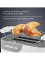 Тостер Polaris, 750, пластик, 750 Вт, 2 тоста, электромеханический, белый - фото 9