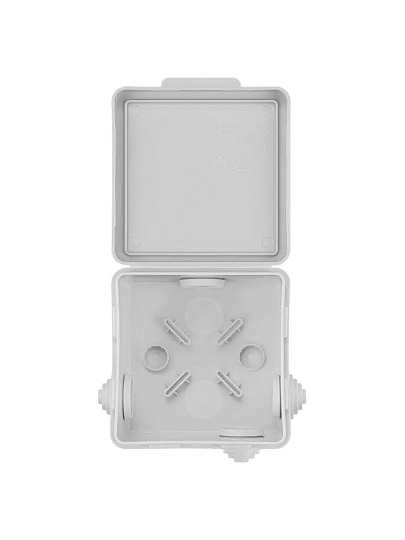 Коробка распаячная, ударопрочный полипропилен, открытая, 80х80х50 мм, TDM Electric, IP54, SQ1401-7112