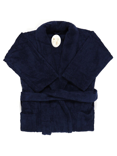 Халат мужской, махровый, 100% хлопок, синий, M-L, 46-48, Barkas, AI-1905004