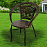 Мебель садовая Толедо, коричневая, стол, 55х55х58 см, 2 кресла, Y9-299 - фото 8