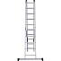 Лестница приставная, 3 секции, 10 ступеней, алюминий, 2.5 м, 150 кг, NV 1230, 1230310 - фото 12