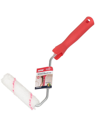 Валик малярный Акор, Мини, полиэстер, 110 мм, 30 мм, с бюгелем, 503 30 110