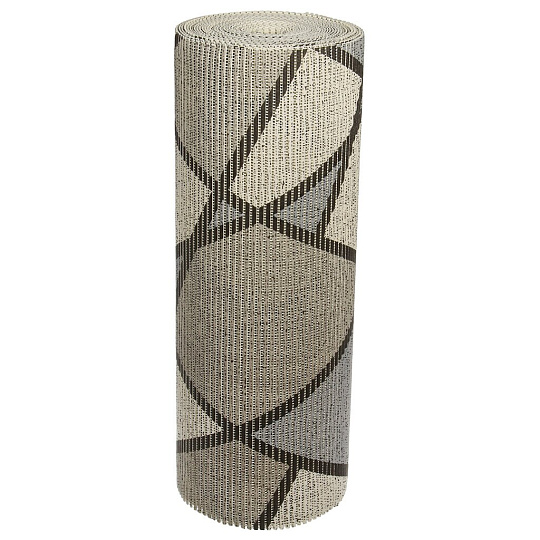 Коврик для ванной антискользящий, 0.8х15 м, вспененный ПВХ, серый, Homemat Aquatic, 103G, HMA.02.103G/80, геометрия