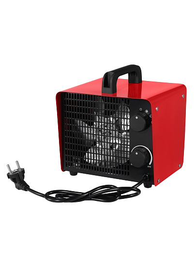 Пушка тепловая электрическая, Oasis, TPK-30В, 3 кВт, 310 м³/ч, ТЭН, 2 режима, квадратная, керамический, красная