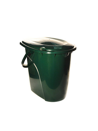 Ведро-туалет пластик, 24 л, зеленое, Idea, М2460