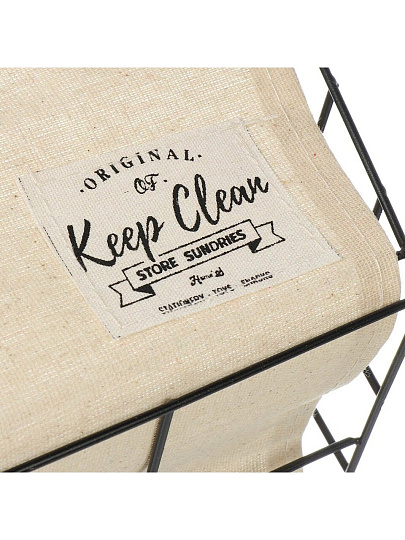 Корзина для хранения, 30х20х15 см, прямоугольная, бежевая, A290104