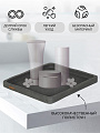 Поднос для ванных принадлежностей Камень графит, полистоун, 18х16.7х2.6, прямоугольный, RE1416AA-TR - фото 2