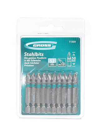 Набор бит Gross, 50 мм, 10 шт