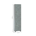 Шкаф Geometry 450, ЛДСП, МДФ, 29.6х45х189.8 мм, серый, пенал в ванную, VIGO, 243 бетон - фото 2