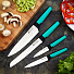 Нож кухонный Daniks, Emerald, шеф-нож, нержавеющая сталь, 20 см, рукоятка пластик, JA2021124-1 - фото 2