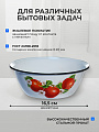Миска эмалированная сталь, круглая, 10.5 см, 4 л, с рисунком, Керченский металлургический завод, 40304-142/5, в ассортименте - фото 3