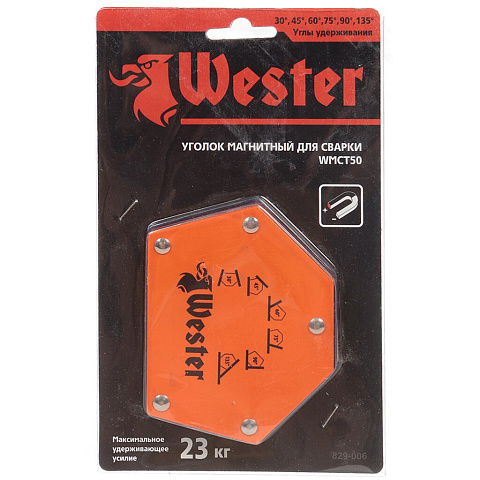 Угольник магнитный для сварки Wester WMCT50 829-006, 23 кг
