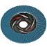Круг лепестковый торцевой КЛТ2 для УШМ, LugaAbrasiv, диаметр 125 мм, посадочный диаметр 22 мм, зерн ZK80, шлифовальный - фото 2