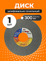 Круг шлифовально-точильный LugaAbrasiv, 63C/64C, диаметр 300х40 мм, посадочный диаметр 76 мм, зернистость 60, зеленый, K,L 35 м/с V
