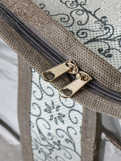 Кофр для хранения, с крышкой, 60х30х20 см, спанбонд, с молнией, ВС-121-603020