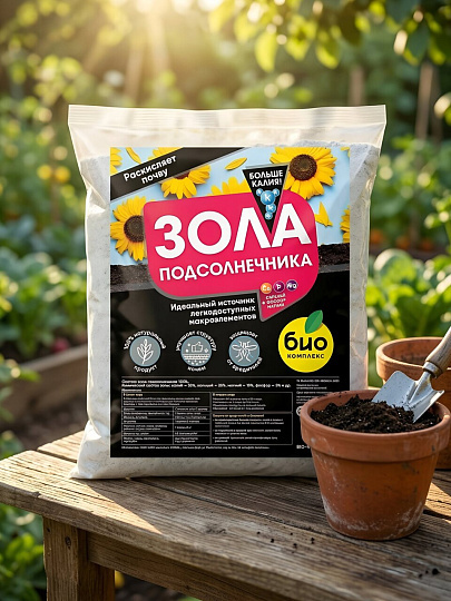 Удобрение Зола подсолнечника, 1 л, Био-комплекс