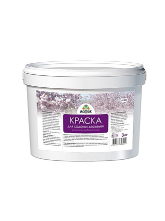 Побелка садовая для деревьев краска, 3 кг, Латек