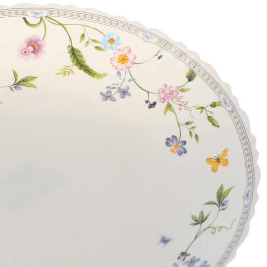 Тарелка обеденная, стеклокерамика, 24 см, круглая, Мануэла, Olaff, 210-21003