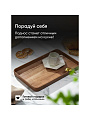 Поднос пластик, 30х19 см, прямоугольный, коричневый, Y4-8585 - фото 5