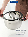 Кастрюля нержавеющая сталь, 4.9 л, крышка стекло, Daniks, Орландо, GS-01435-22CA, индукция - фото 6