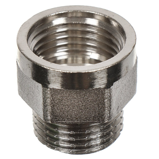Переходник 1/2''х1/2'', ш-г, никель, РосТурПласт