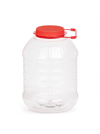 Бидон пластик, пищевой, 10 л, круглый, в ассортименте, М3055, Альтернатива