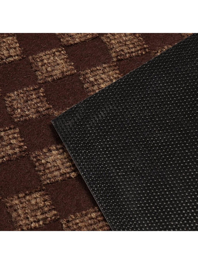 Коврик придверный, 60х90 см, прямоугольный, ПВХ, коричневый, Жаккард , ComeForte, НР-211