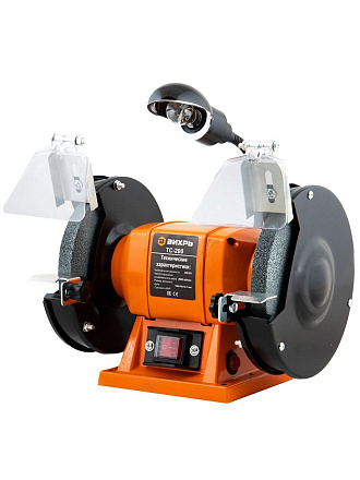 Точило Вихрь, ТС-200, 200 Вт, 2950 об/мин, 150х16 мм, посадочный диаметр 12.7 мм, фонарь