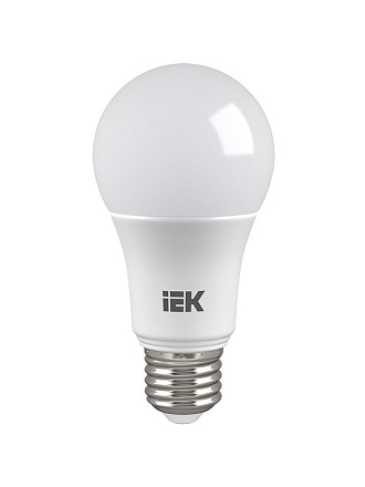 Лампа светодиодная E27, 11 Вт, 75 Вт, 230 В, груша, 3000 К, теплый белый свет, IEK, A60, LED, LLE-A60-11-230-30-E27
