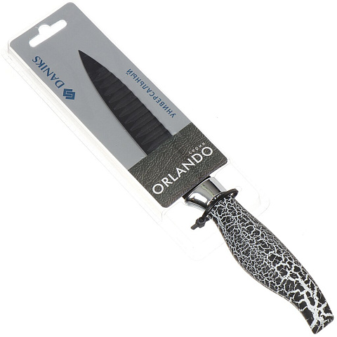Нож кухонный Daniks, Орландо, универсальный, нержавеющая сталь, 12.5 см, рукоятка пластик, 160554-4
