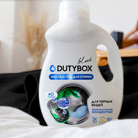 Гель для стирки Dutybox, 1 л, для черного белья, Эко