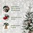Елка новогодняя настольная, 65 см, ель, полиэтилен, заснеженная, с ягодами, SYSPS-0823127 - фото 7
