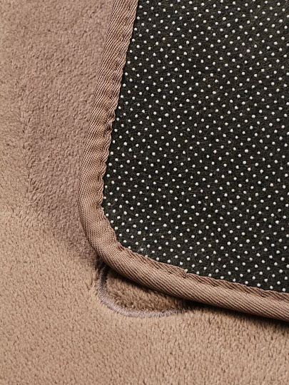 Коврик для ванной, 0.5х0.8 м, полиэстер, графит, Silvano, Ножки, Y4-11474